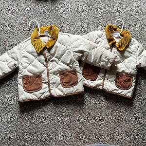 Quilted Jacket with Corduroy Accents